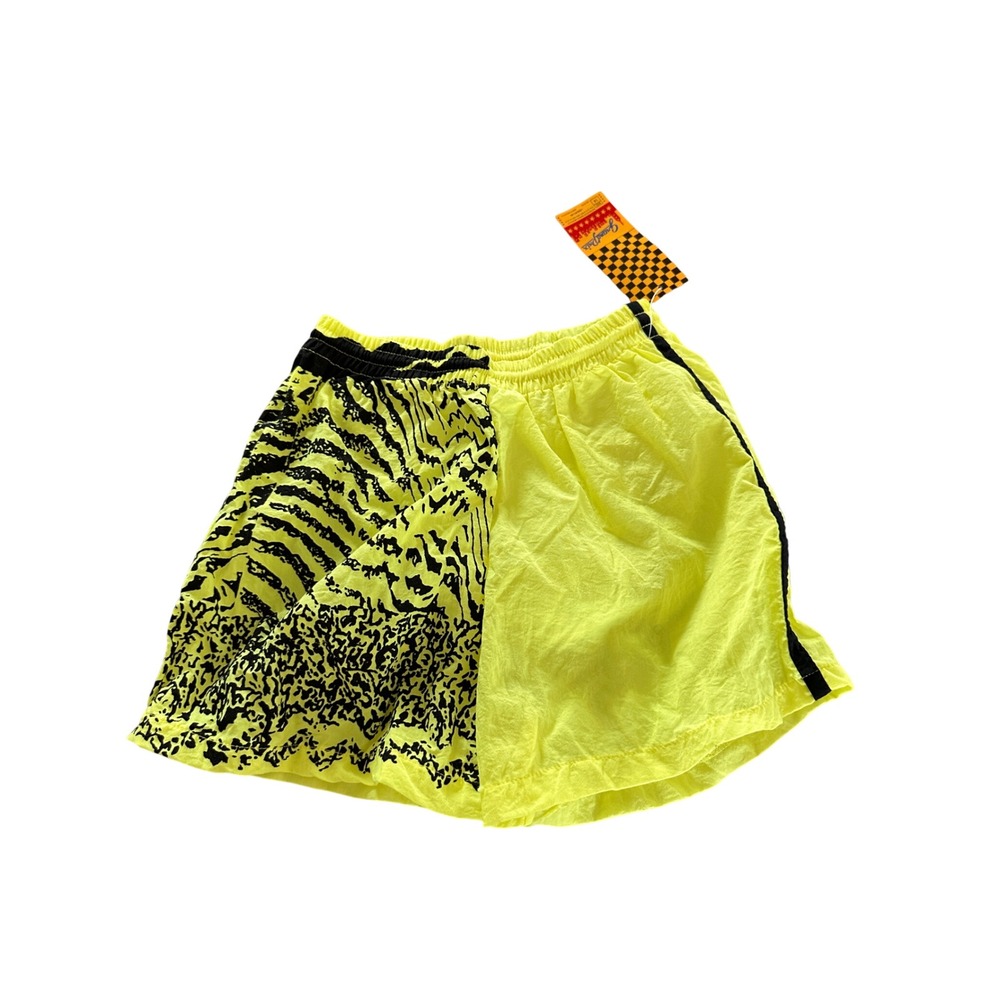 Vintage NWT Grand Prix Neon Surf Shorts Youth Boy 14 Nylon Swim Trunks Beach